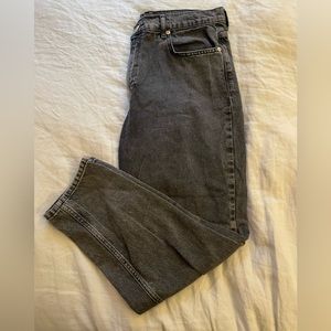 Mango Black Mom Style Jeans High Waisted